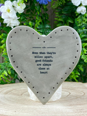 East of India East of india Porcelain Heart Coaster