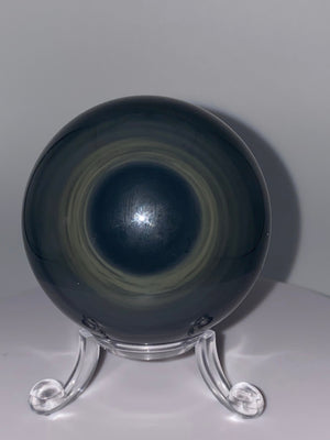 Elements of Avebury Crystal Rainbow Obsidian Sphere