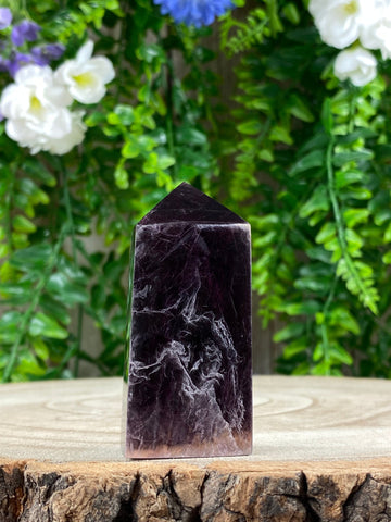 Elements of Avebury Crystals RARE Lepidolite Point
