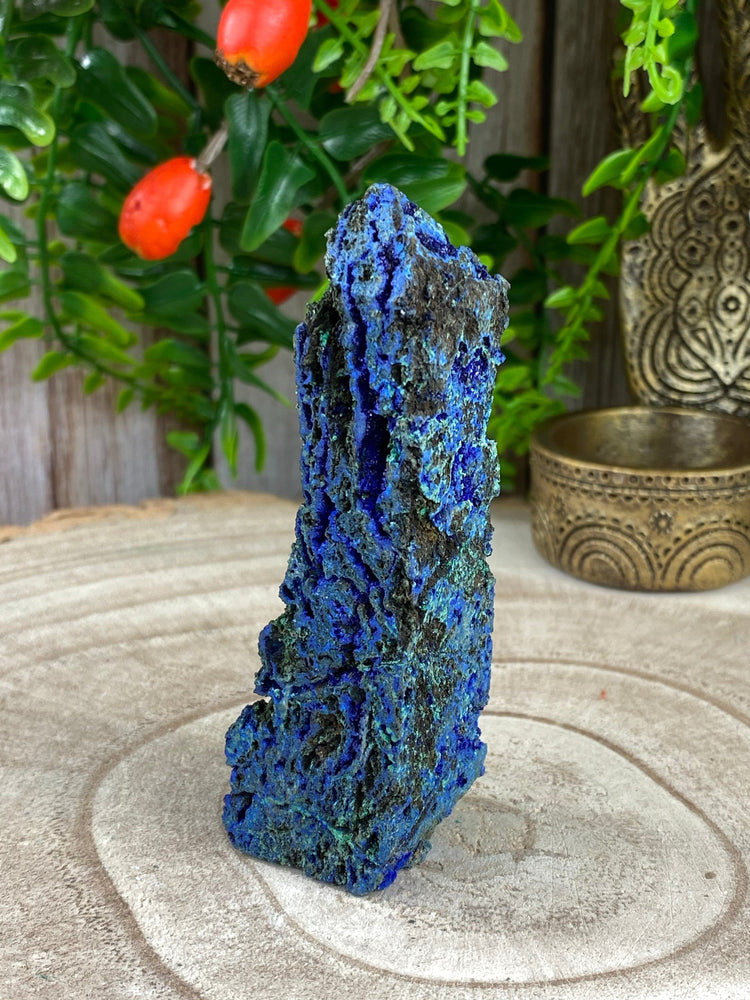 Elements of Avebury Crystal Raw Azurite and Malachite Tower