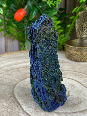 Elements of Avebury Crystal Raw Azurite and Malachite Tower