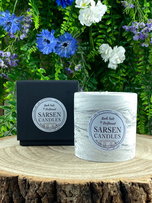 Elements of Avebury Rock Salt and Driftwood Handcrafted Candle