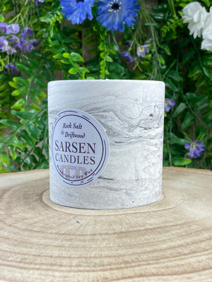 Elements of Avebury Rock Salt and Driftwood Handcrafted Candle