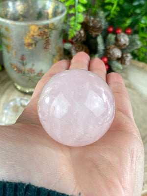 Elements of Avebury Crystals Rose Quartz Mini Sphere