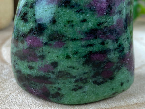 Elements of Avebury Crystal Ruby in Zoisite Freeform