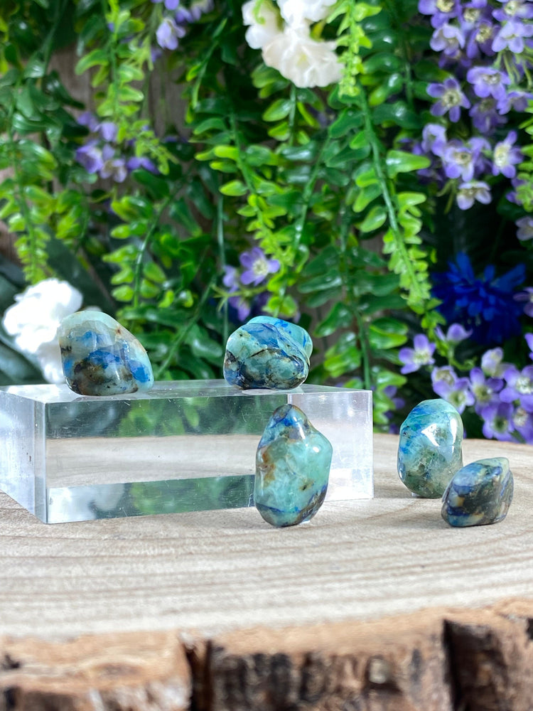 Elements of Avebury Shattuckite and Chrysocolla Tumbles