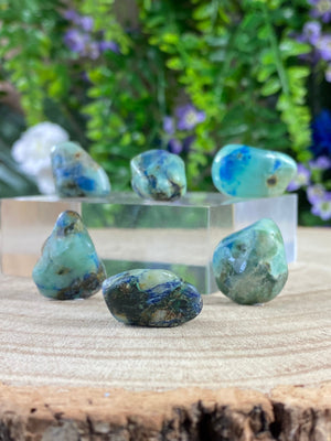 Elements of Avebury Shattuckite and Chrysocolla Tumbles