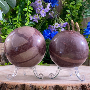 Elements of Avebury Crystal Shiva Lingam Sphere