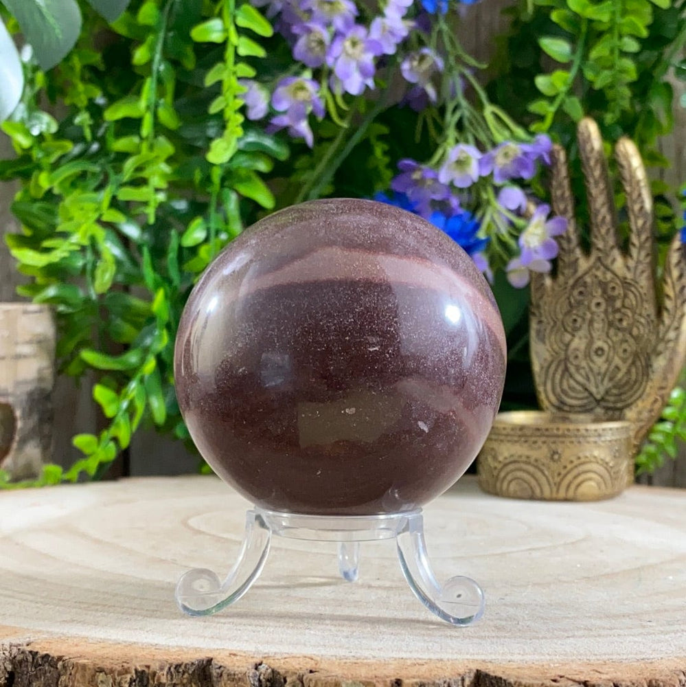 Elements of Avebury Crystal Shiva Lingam Sphere