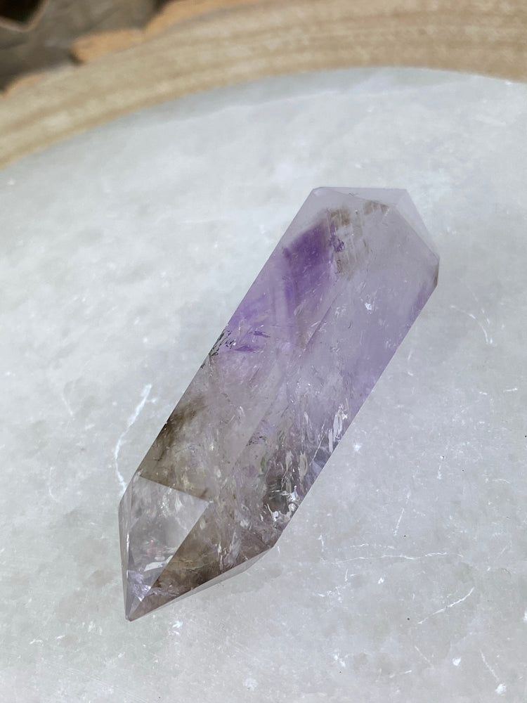 Elements of Avebury Crystal Smoky Amethyst Double Terminated Quartz