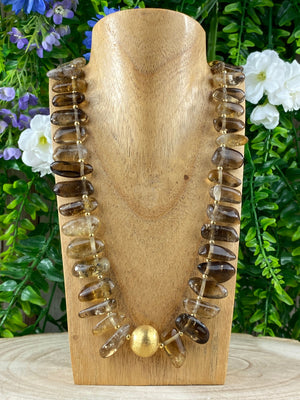 Elements of Avebury Smoky Quartz Necklace