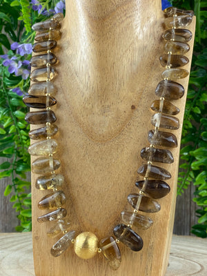 Elements of Avebury Smoky Quartz Necklace