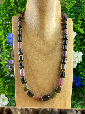 Elements of Avebury Watermelon Tourmaline Necklace