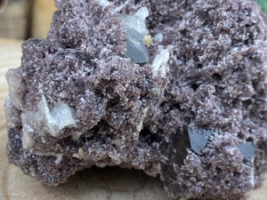 Raw Lepidolite with Quartz